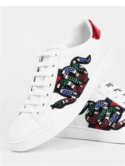 gucci ace woll|gucci ace water snake embroidered.